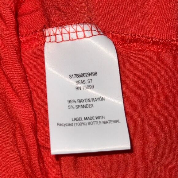 Coral Lightweight Flowy Open Jersey Knit Cardigan - Picture 6 of 7